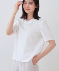 INDIVI/【日本製／インポート素材】フクレジャカードブラウス/508207461