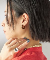 SHIPS WOMEN/樹脂 フープ イヤリング S/508207498