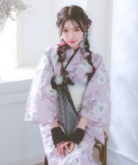 Retica/レティカ Retica ピンク地に線画フラワー ゆかた3点セット 浴衣/508207619