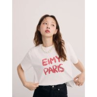 eimy istoire/エイミーイストワール eimy istoire ペンキ風ロゴEIMY PARIS Tシャツ/508207733