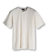 Men's Bigi/リネンブレンド楊柳リブネックTシャツ/508207757