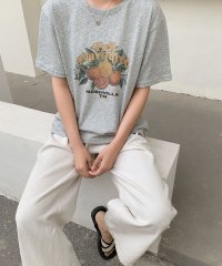 LOWO/ロワ LOWO 綿麻混フルーツプリントオーバーサイズTシャツ カットソー/508207862