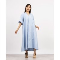 STYLEBLOCK/スタイルブロック STYLEBLOCK 先染めランダムストライプボリュームスリーブワンピース/508207927