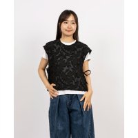 STYLEBLOCK/スタイルブロック STYLEBLOCK フリンジジャガードサイドリボンブラウス/508207929