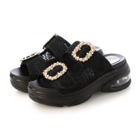 Mafmof/マフモフ Mafmof Realta(レアルタ)6.5cmエアー入りクッショニングソールパールビジューバックルスポーツサンダル/508207965