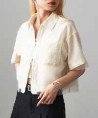MAGASIN DE MODE Onjna/マガジンデモードオンジェナ MAGASIN DE MODE Onjna オーバーレースジッパーシャツ trc/508208067