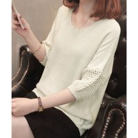 miniministore/ミニミニストア miniministore 透かし編みニットトップス半袖サマーニット/508208167