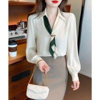miniministore/ミニミニストア miniministore ボウタイブラウス長袖ネクタイ付きブラウス/508208173