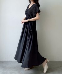 Meiru/メイル Meiru Meiru 肩シャーリングティアードワンピース/508208194