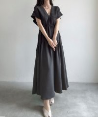 Meiru/メイル Meiru Meiru 肩シャーリングティアードワンピース/508208194