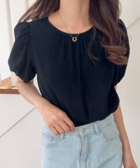 LAUIR/ラウアー LAUIR バックリボンワッシャーブラウス/508208196