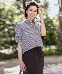 J.PRESS LADIES（LARGE SIZE）/【洗える】アセVisギンガム シャツ ブラウス/508208471