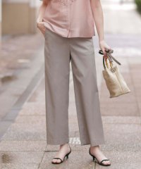 J.PRESS LADIES/【洗える・接触冷感・吸水速乾】ドライリネンストレッチ ワイド パンツ/508208485