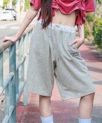 ALGY/スウェットワイドハーフパンツ/507984107