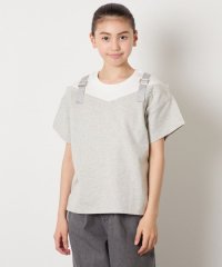 a.v.v(KID'S)/【接触冷感/ジメジメ対策】[100－160]バックル付きイレイヤード風Ｔシャツ/508004951