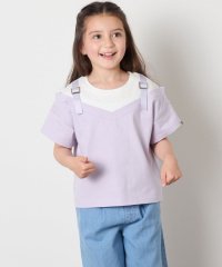 a.v.v(KID'S)/【接触冷感/ジメジメ対策】[100－160]バックル付きイレイヤード風Ｔシャツ/508004951