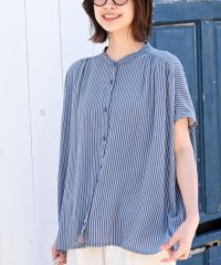 rps/レンチング接触冷感ノーカラーブラウス/508186912