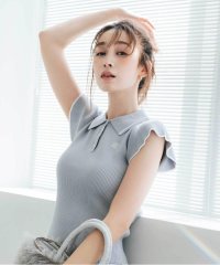 JILL by JILL STUART/フリル袖ポロニット/508186983