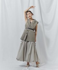 NATURAL BEAUTY BASIC/タフタギャザーバルーンスカート/508206474