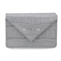 BALENCIAGA/バレンシアガ BALENCIAGA 3つ折り財布 キャッシュ MINI WALLET 391446 1U6QN 1505 GRAY/508208315