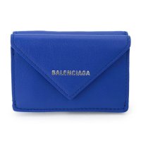 BALENCIAGA/バレンシアガ BALENCIAGA 3つ折り財布 ペーパー MINI WALLET 391446 DLQ0N 4130 BLUE/508208316