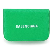 BALENCIAGA/バレンシアガ BALENCIAGA 3つ折り財布 キャッシュ MINI WALLET 593813 1IZI3 3890 VIVID GREEN/508208318