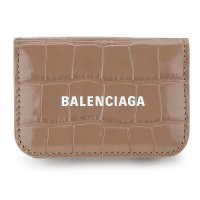 BALENCIAGA/バレンシアガ BALENCIAGA 3つ折り財布 キャッシュ MINI WALLET 593813 1LRR3 1260 BEIGE/508208320
