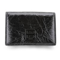 BALENCIAGA/バレンシアガ BALENCIAGA 3つ折り財布 クラッシュ MINI WALLET 766463 2AA65 1000 BLACK/508208329