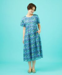 Jocomomola/Verde esmeralda リネンプリントワンピース/508208747