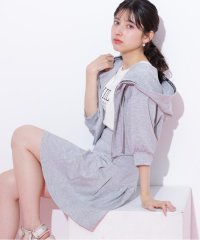 JILL by JILL STUART/5分袖ダイバーセットアップパーカー/508208934