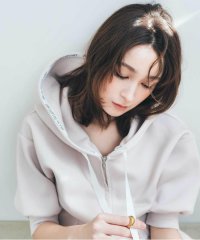 JILL by JILL STUART/5分袖ダイバーセットアップパーカー/508208934