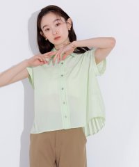 N Natural Beauty Basic/バックプリーツクロップドシャツ/508208948