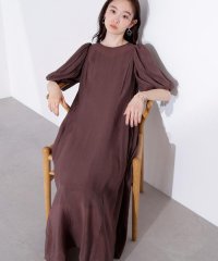 N Natural Beauty Basic/シアーパフスリーブワンピース/508208950