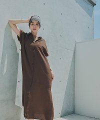 N Natural Beauty Basic/配色ボタンシャツワンピース《WEB限定商品》/508208956