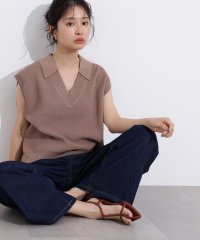 N Natural Beauty Basic/スキッパーポロニットベスト/508208961