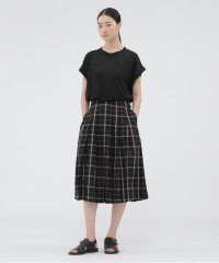 MARGARET HOWELL/COTTON LINEN CHECK SKIRT/508208966