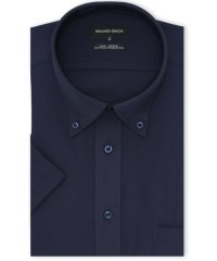GRAND-BACK/グランバック GRAND－BACK 【大きいサイズ】グランバック/GRANDーBACK ノーアイロンストレッチ ボタンダウン半袖ニットシャツ/508209057