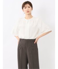 m.f.editorial/エムエフエディトリアル m.f.editorial ホック付きクルーネック 半袖プルオーバーブラウス/508209065