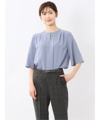 m.f.editorial/エムエフエディトリアル m.f.editorial ホック付きクルーネック 半袖プルオーバーブラウス/508209065