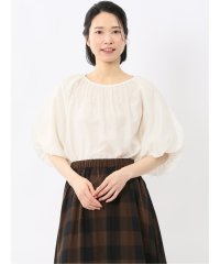 m.f.editorial/エムエフエディトリアル m.f.editorial シアースラブ 半袖プルオーバーブラウス/508209066