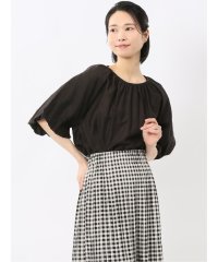 m.f.editorial/エムエフエディトリアル m.f.editorial シアースラブ 半袖プルオーバーブラウス/508209066