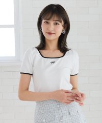 REDYAZEL/リボンエンブロイダリーパイピングＴシャツ/508208858