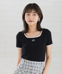REDYAZEL/リボンエンブロイダリーパイピングＴシャツ/508208858