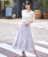 SWINGLE/刺繍エンブロイダリーチュールスカート/508208860
