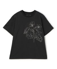 MACPHEE/ボタニカルエンブロイダリー ハーフスリーブTシャツ/508209931