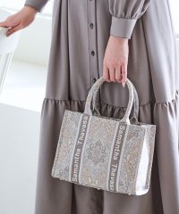 Samantha Thavasa/エキゾチックモチーフジャガードハンドバッグ/508210040