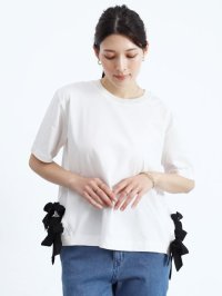 FENNEL/フェンネル FENNEL ヘムリボンTシャツ/508210118
