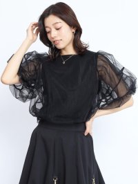 FENNEL/フェンネル FENNEL チュールレイヤードカットソー/508210119