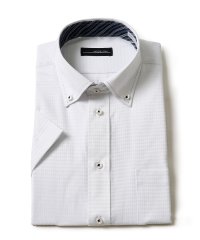 TETE HOMME/テットオム TETE HOMME 形態安定 アソート T/Cデザインボタンダウンドレスシャツ / 半袖ビジネスシャツ/508166205