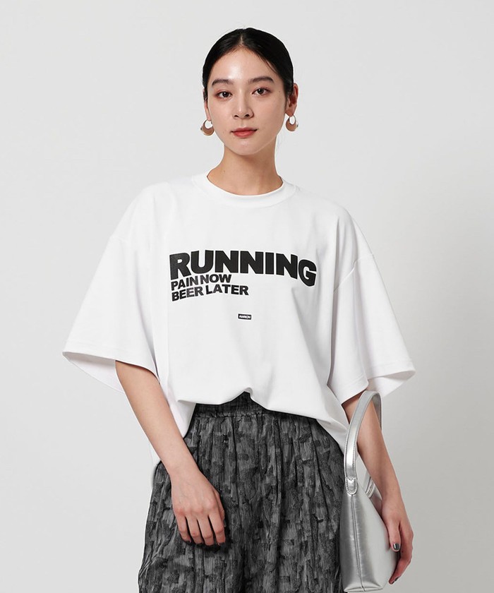 Americana ドローコードワイドクロップドTシャツ Americana 裾ドローコード ワイドクロップド Tシャツ , Black